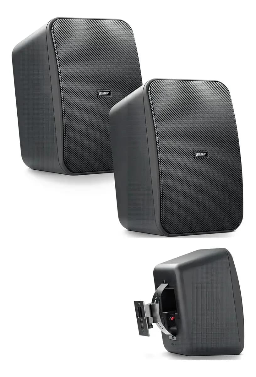 PAR CAIXA DE SOM AMBIENTE PASSIVA CS5 80W RMS FRAHM - 1
