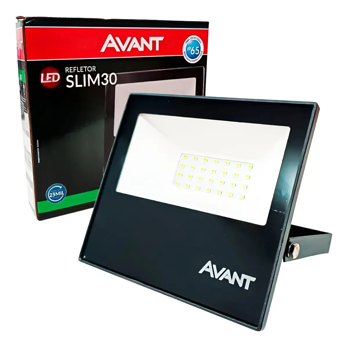 REFLETOR LED SLIM 30W LUZ VERDE BIVOLT IP65 - 1