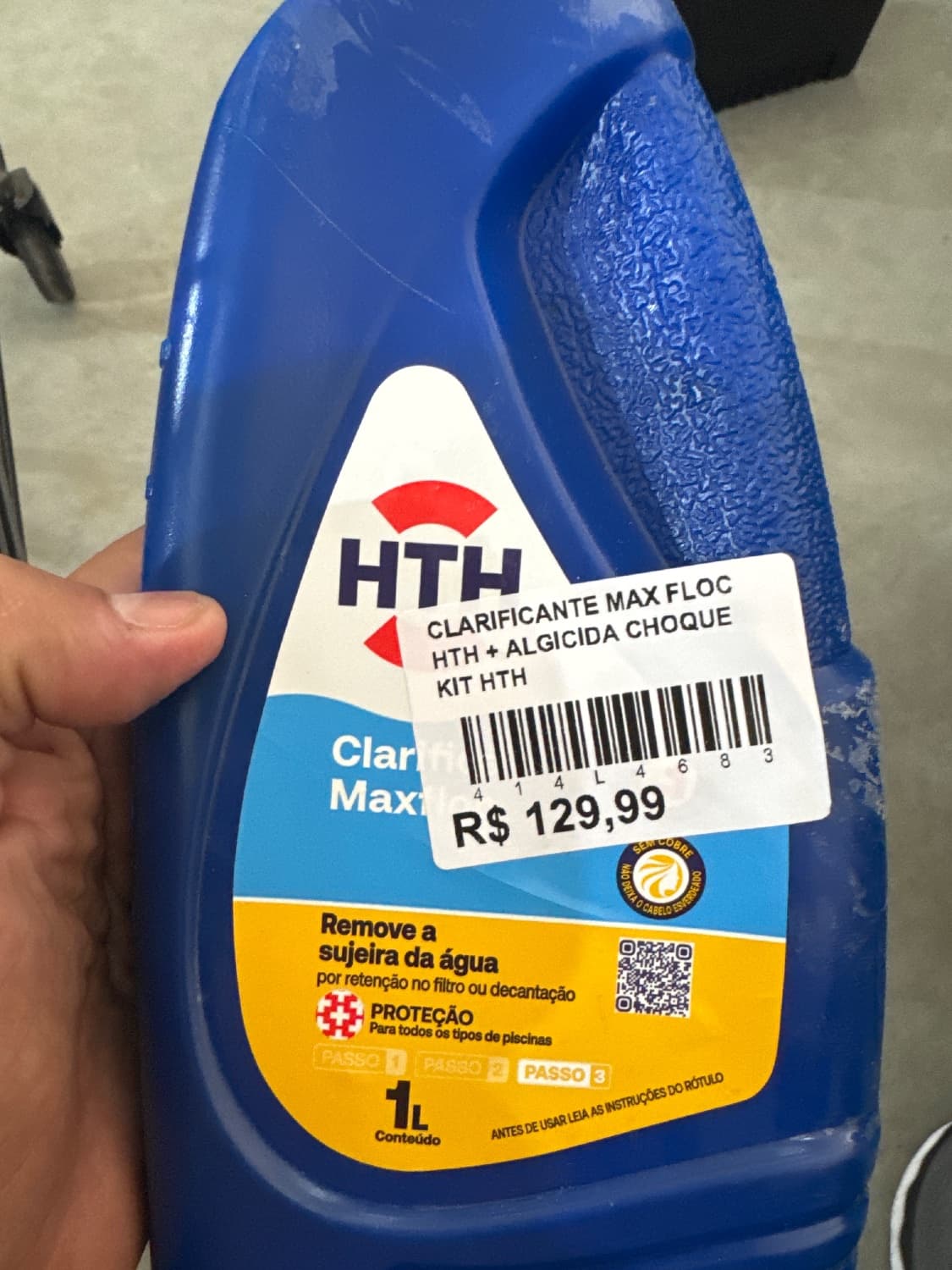 CLARIFICANTE MAX FLOC HTH + ALGICIDA CHOQUE KIT HTH - 1