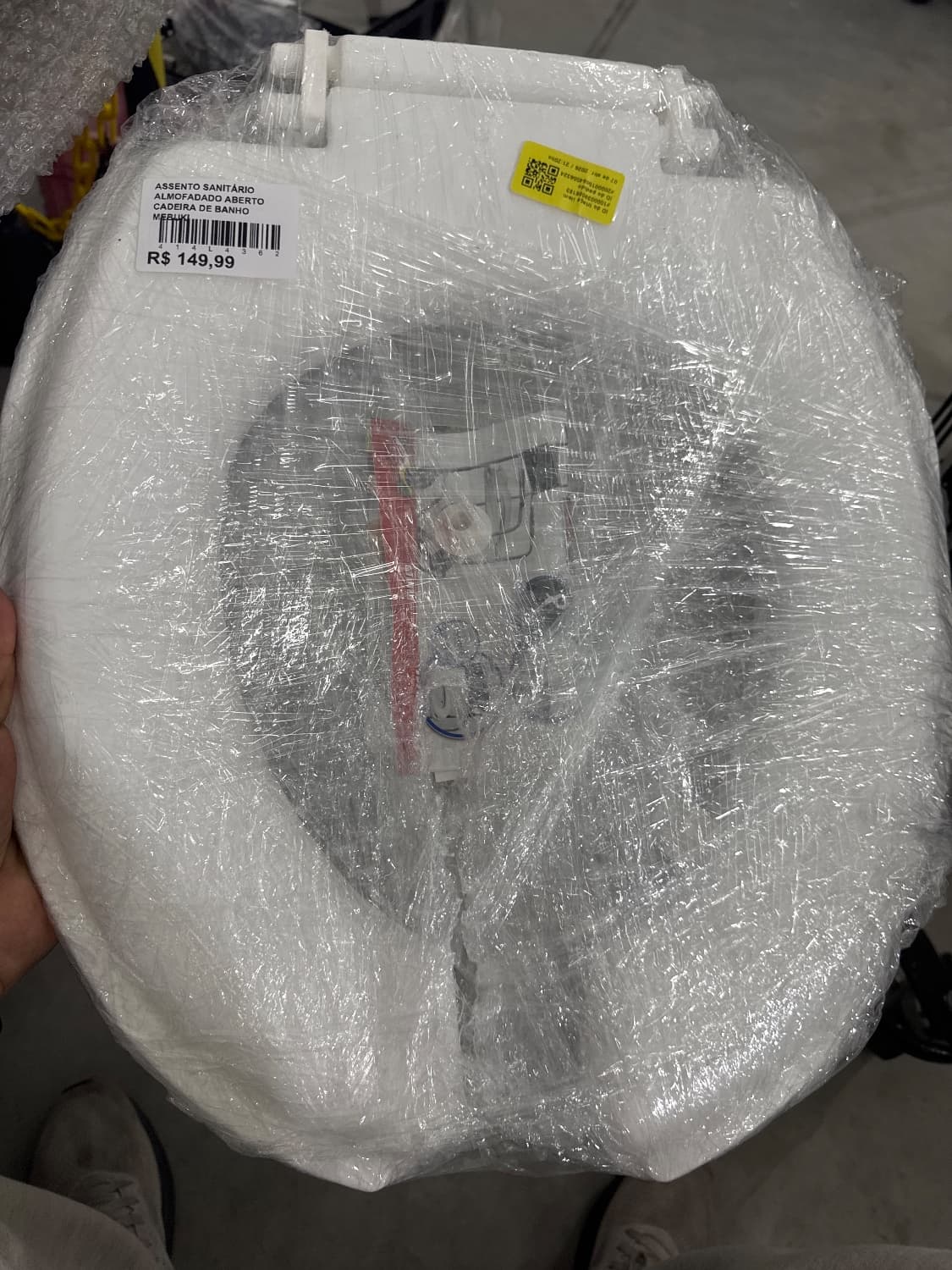 ASSENTO SANITÁRIO ALMOFADADO ABERTO CADEIRA DE BANHO MEBUKI - 1