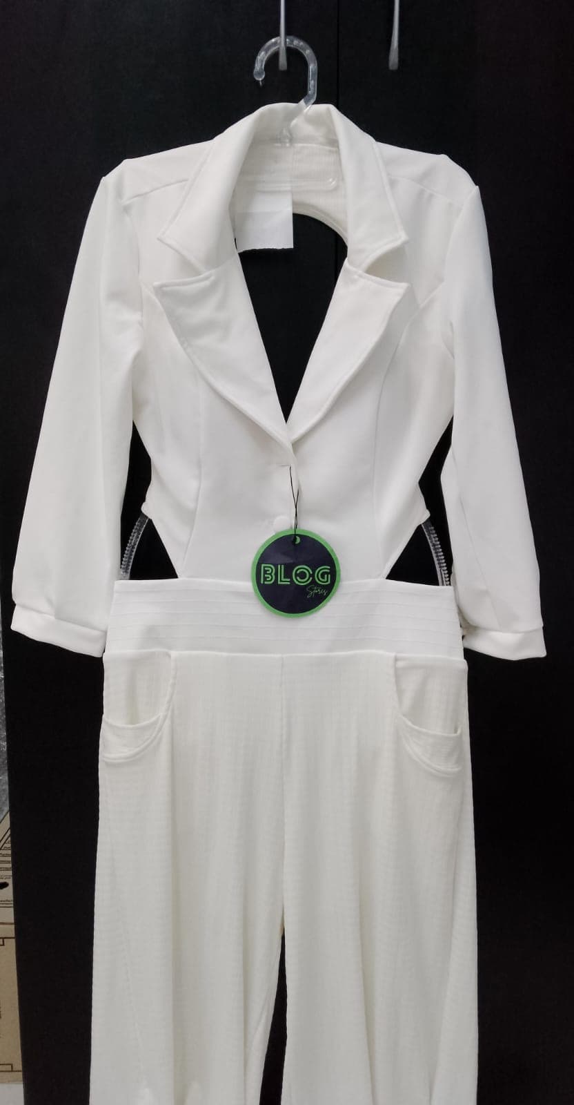 MACACÃO FEMININO LONGO BLAZER CALÇA PANTALONA ELEGANTE LUX - 1
