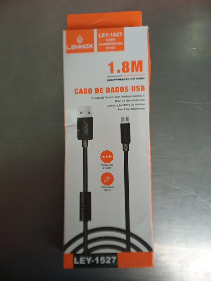 CABO V8 CARREGADOR CONTROLE PS4 1,80 LEHMOX - 1