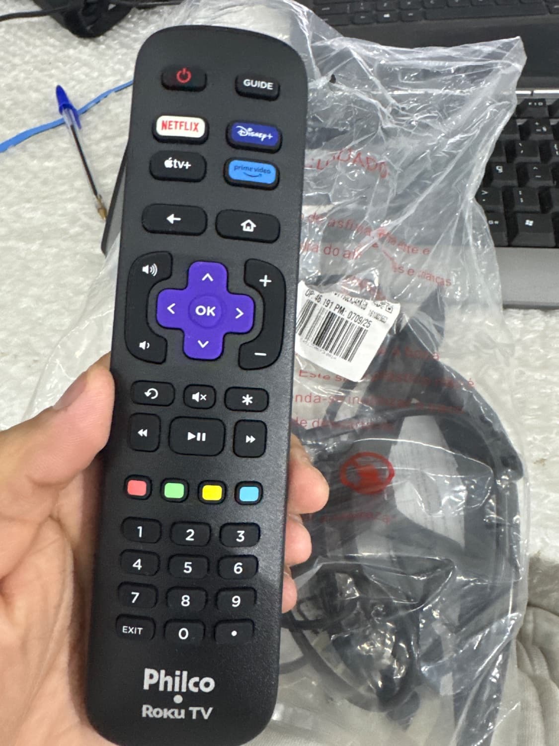 CONTROLE ORIGINAL SMART TV 32'' PHILCO PTV32K34RKGB ROKU - 1