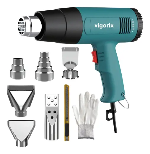 Soprador Térmico Vigorix 1600w 2 Estágios com controle de temperatura 50℃~600℃,127V 866b VG-03 - 1