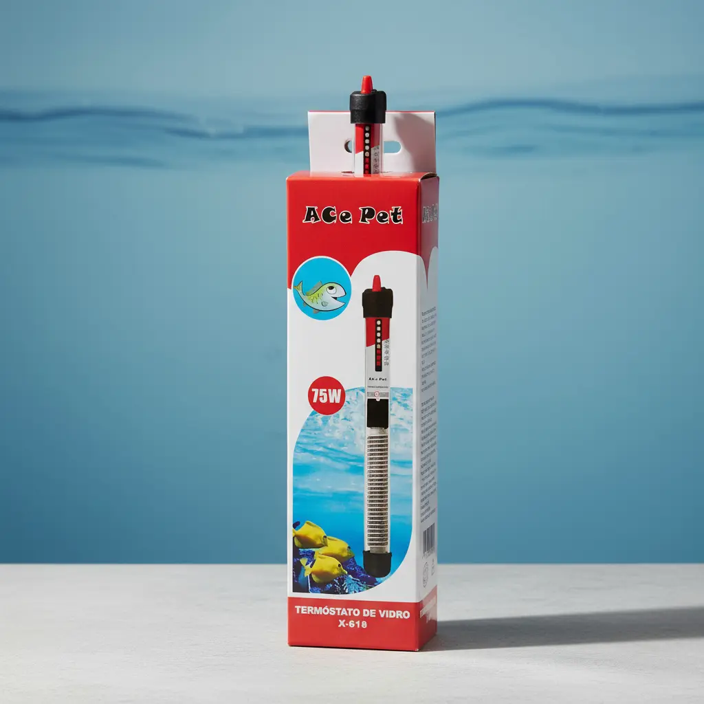 Aquecedor Com Termostato Ace Pet 75w 110v Aquarios Até 75 L - 1