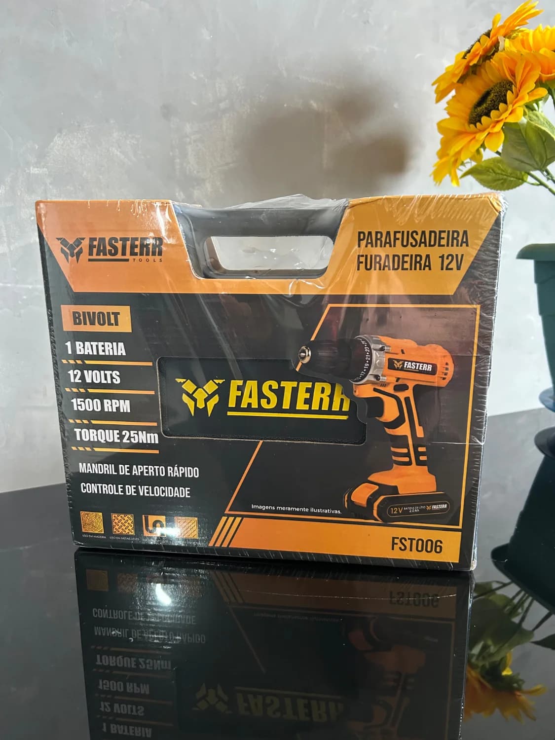 Parafusadeira e Furadeira FASTERR Bivolt - 1