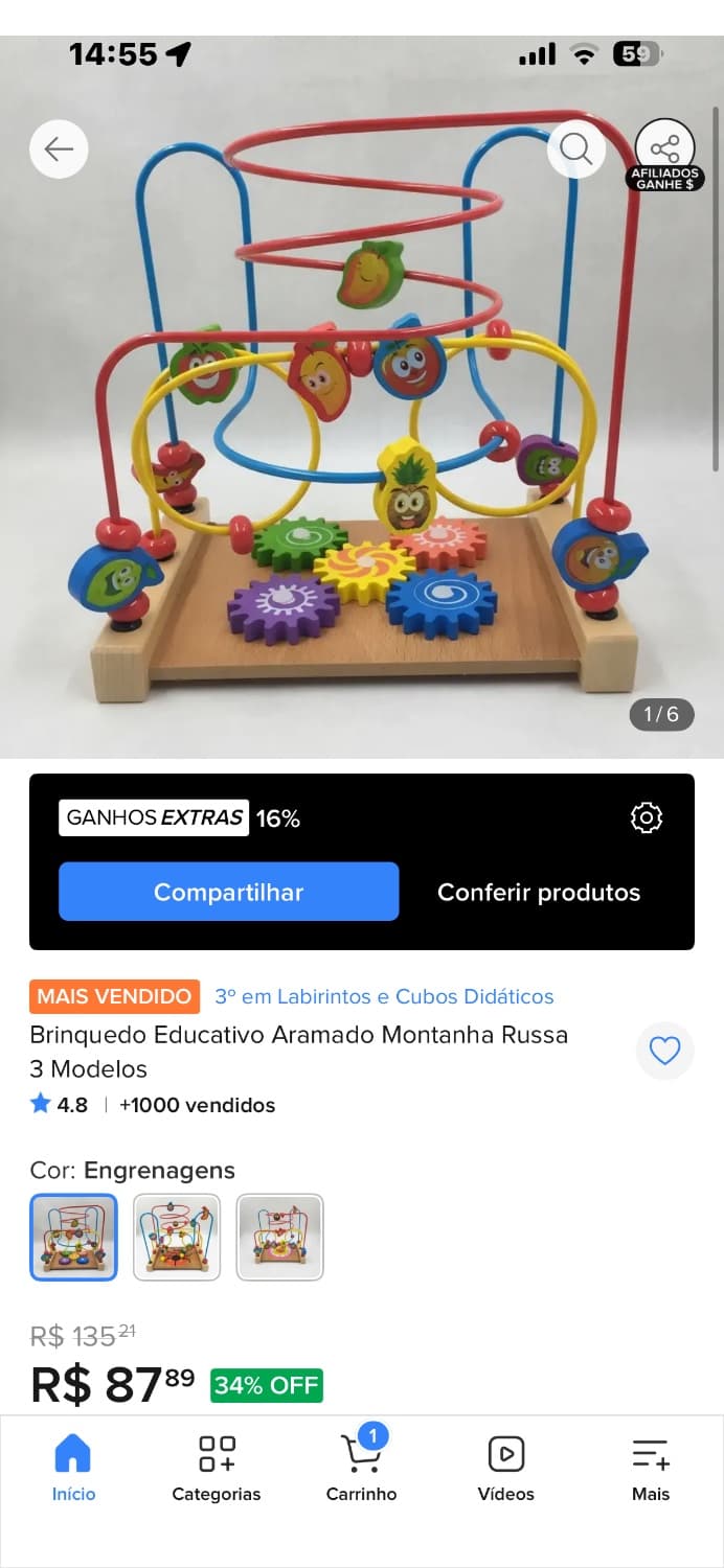 Brinquedo educativo para crianças - 1