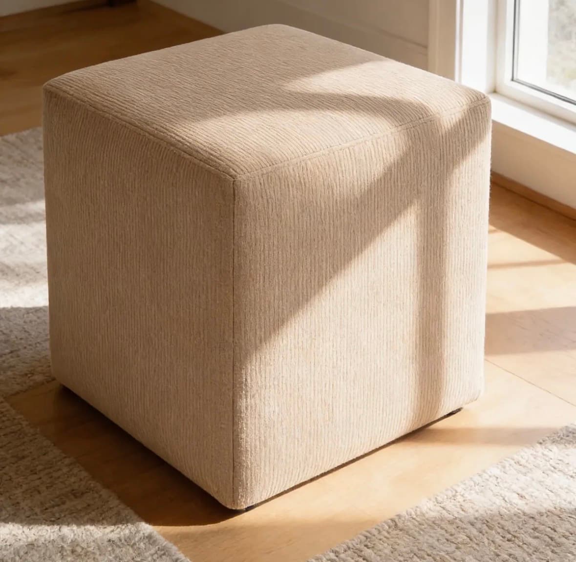 Capa para puff em suede 40x40x40cm - 1