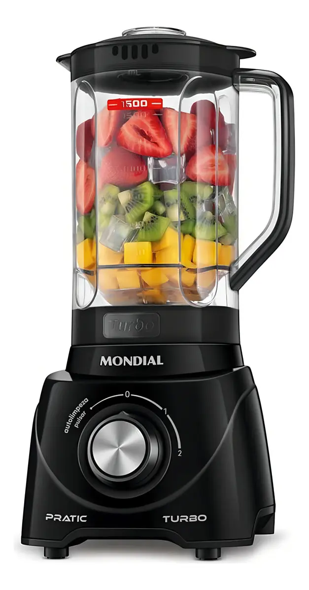 Liquidificador Pratic Turbo, Mondial, 550W - L-98-B - 1
