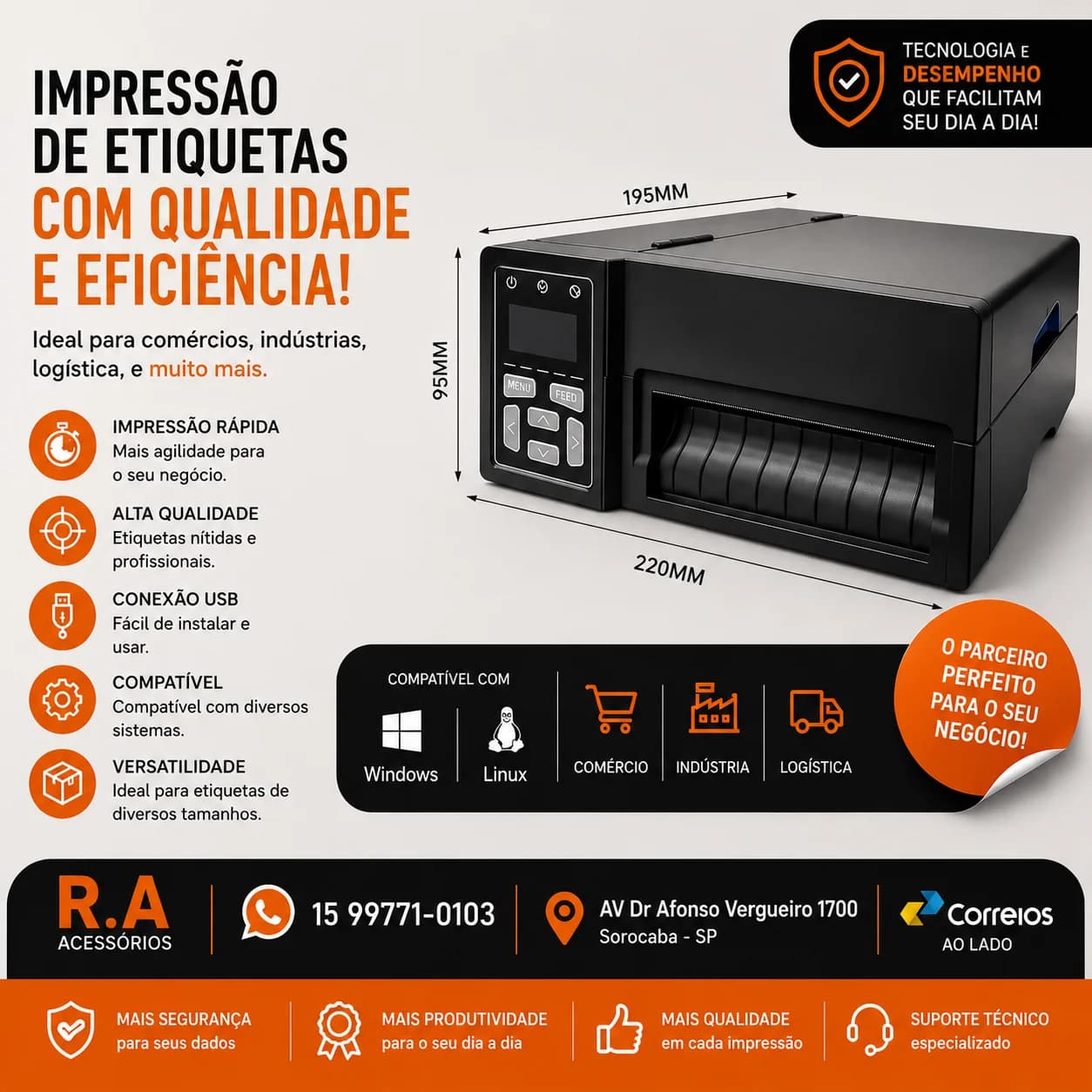 Impressora térmica para seu marketplace - 1