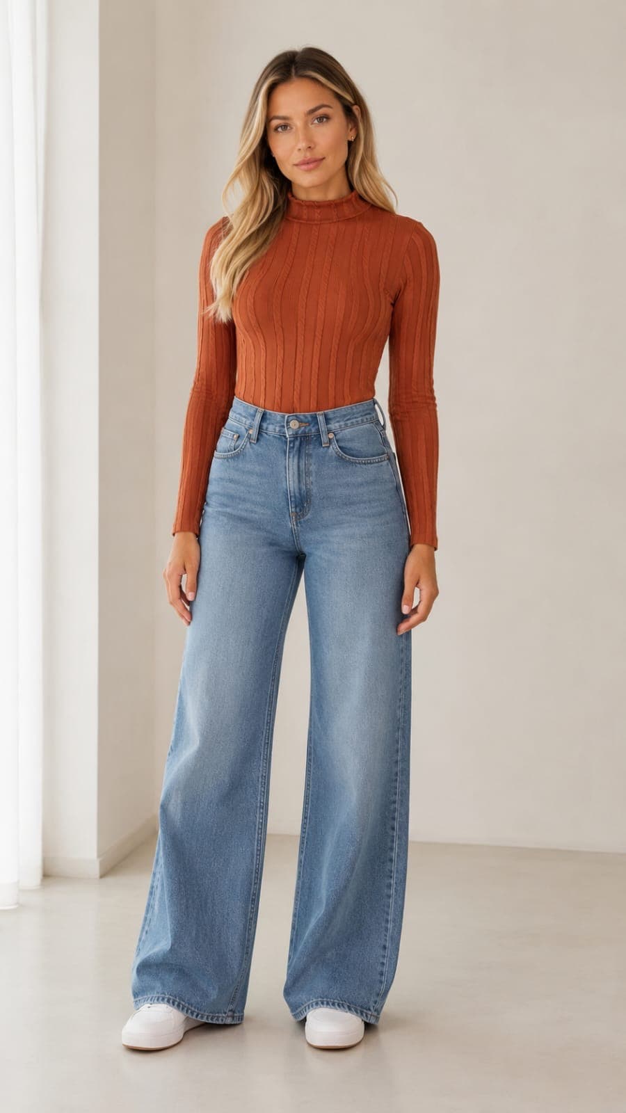 Blusa malha trabalhada tamanho único - 1