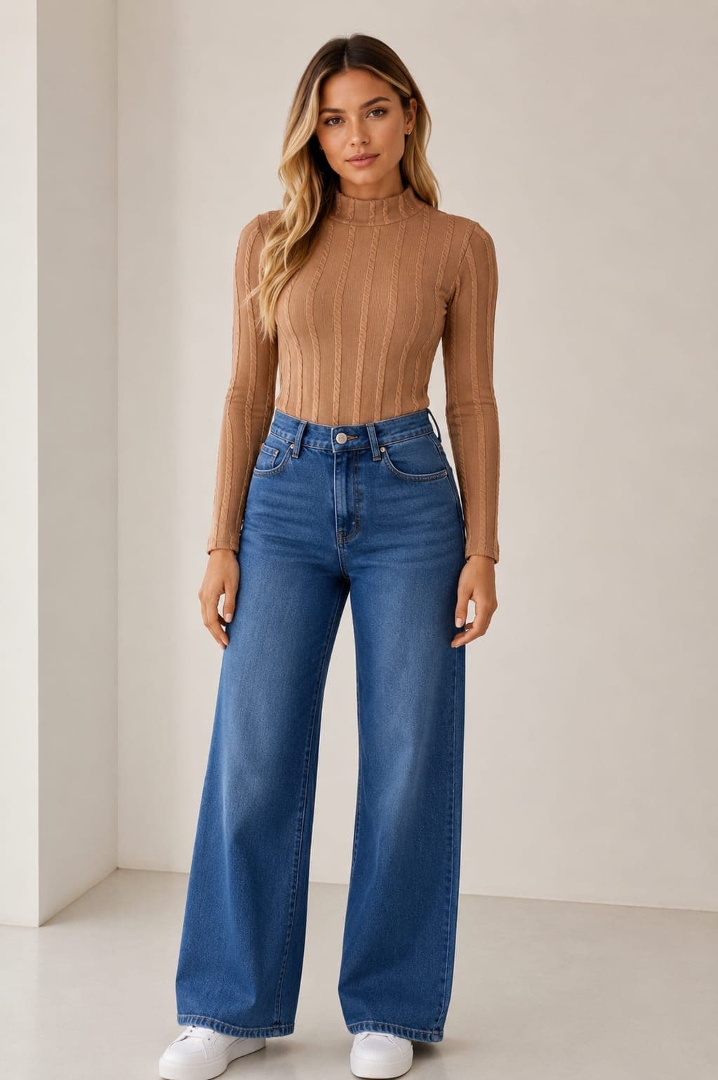 Blusa malha trabalhada tamanho único - 1