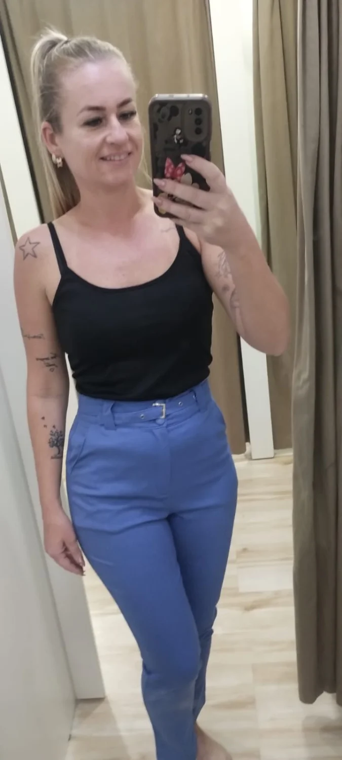 Calça linho com elastano p - 1