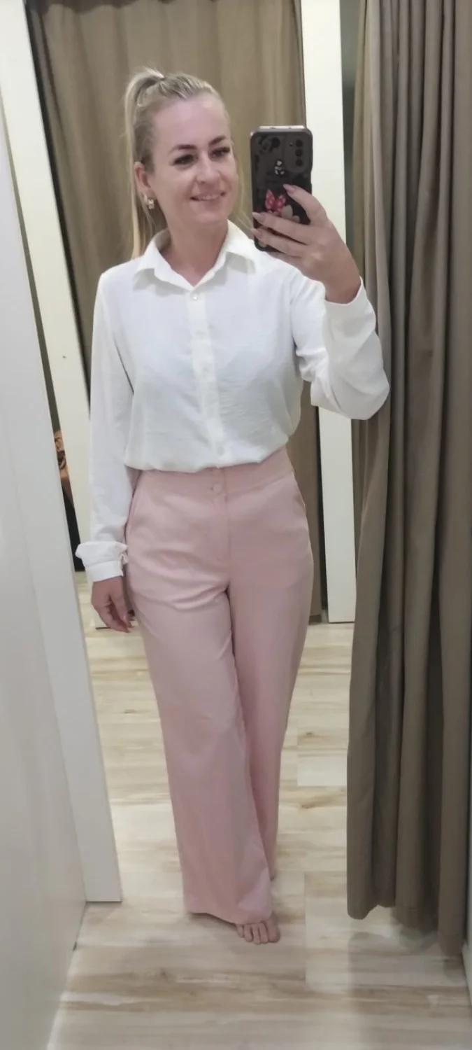 Calça de linho com elastano tam Pp - 1