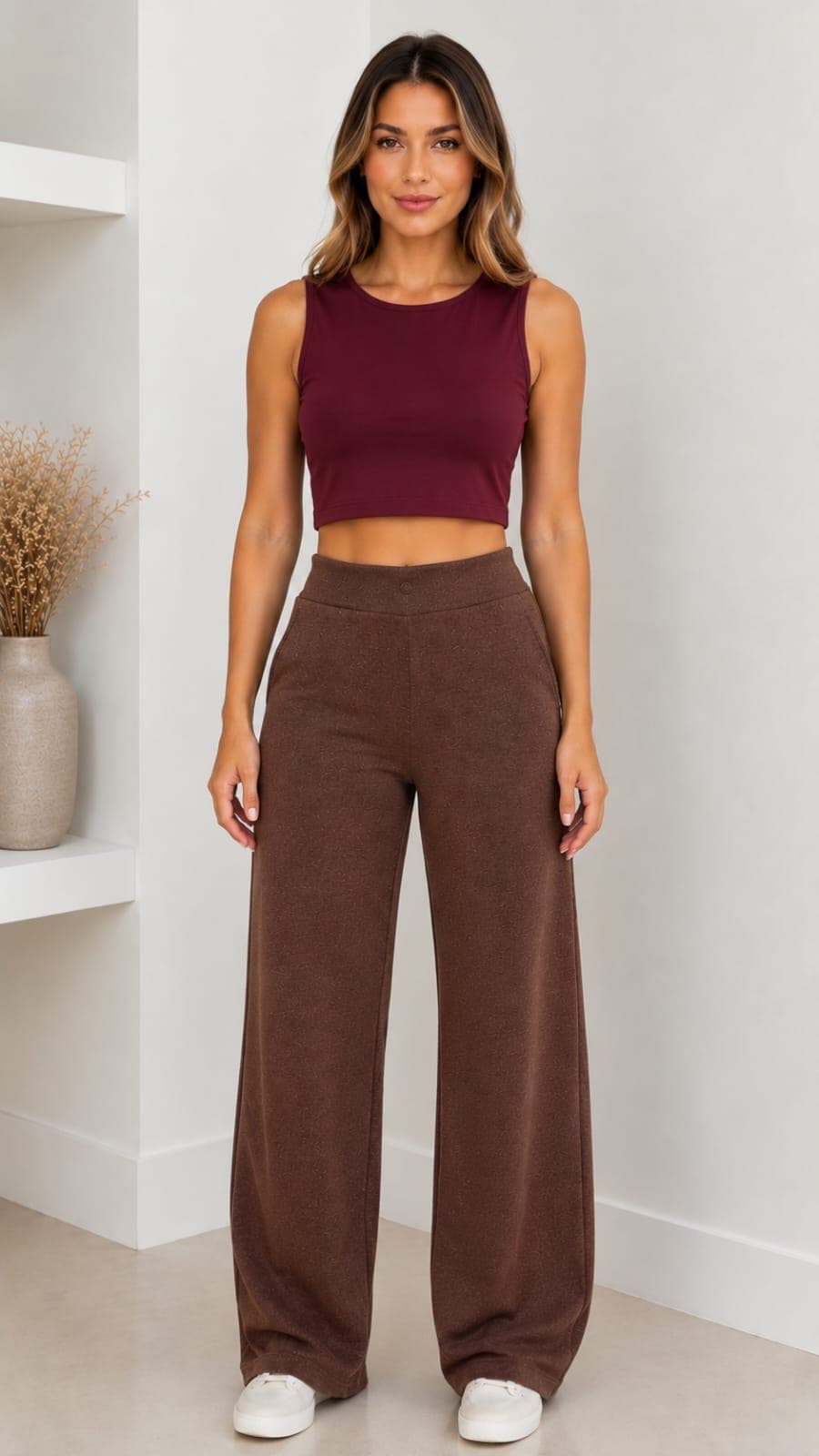 Regata cropped poliamida tamanho P - 1