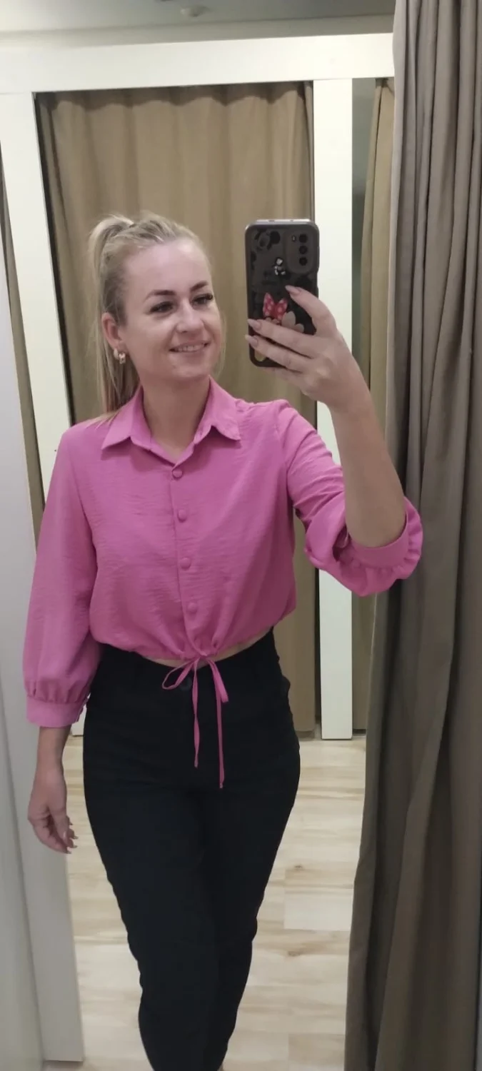Camisa cropped de Duna tam P - 1