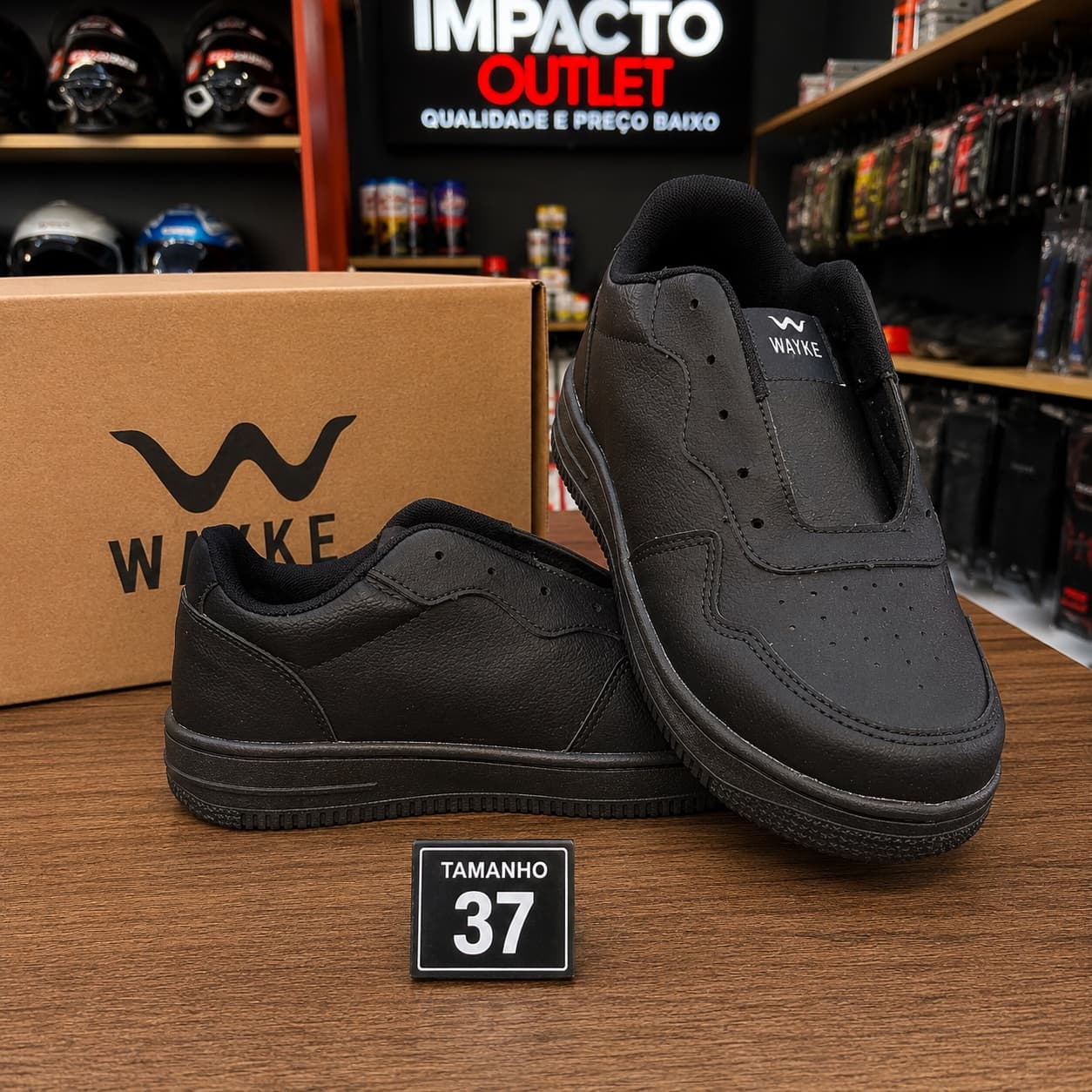 👟 Tênis WAYKE Preto – Nº 37 - 1