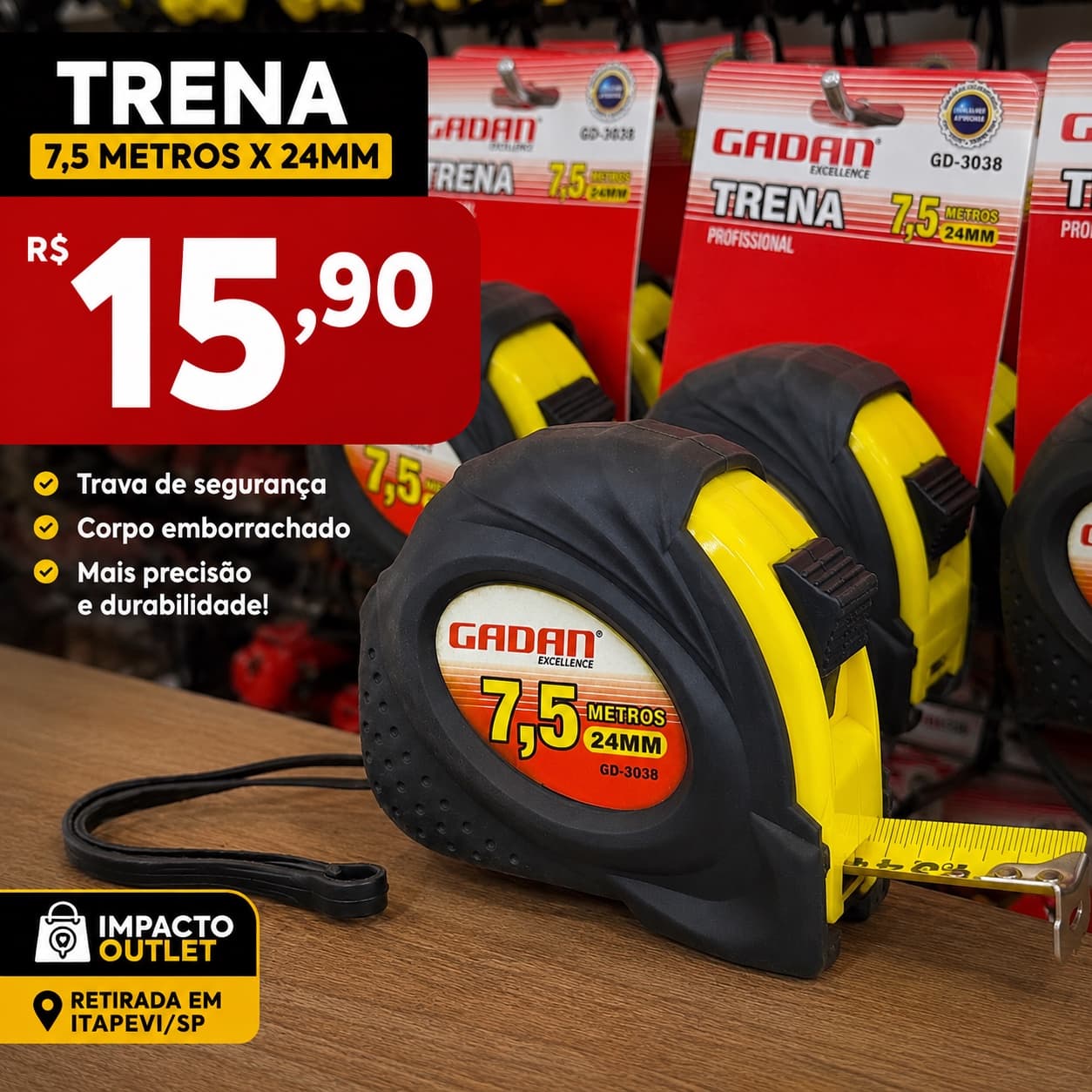 📏 Trena 7,5 Metros – Resistência e Precisão por Apenas R$ 15,90! - 1