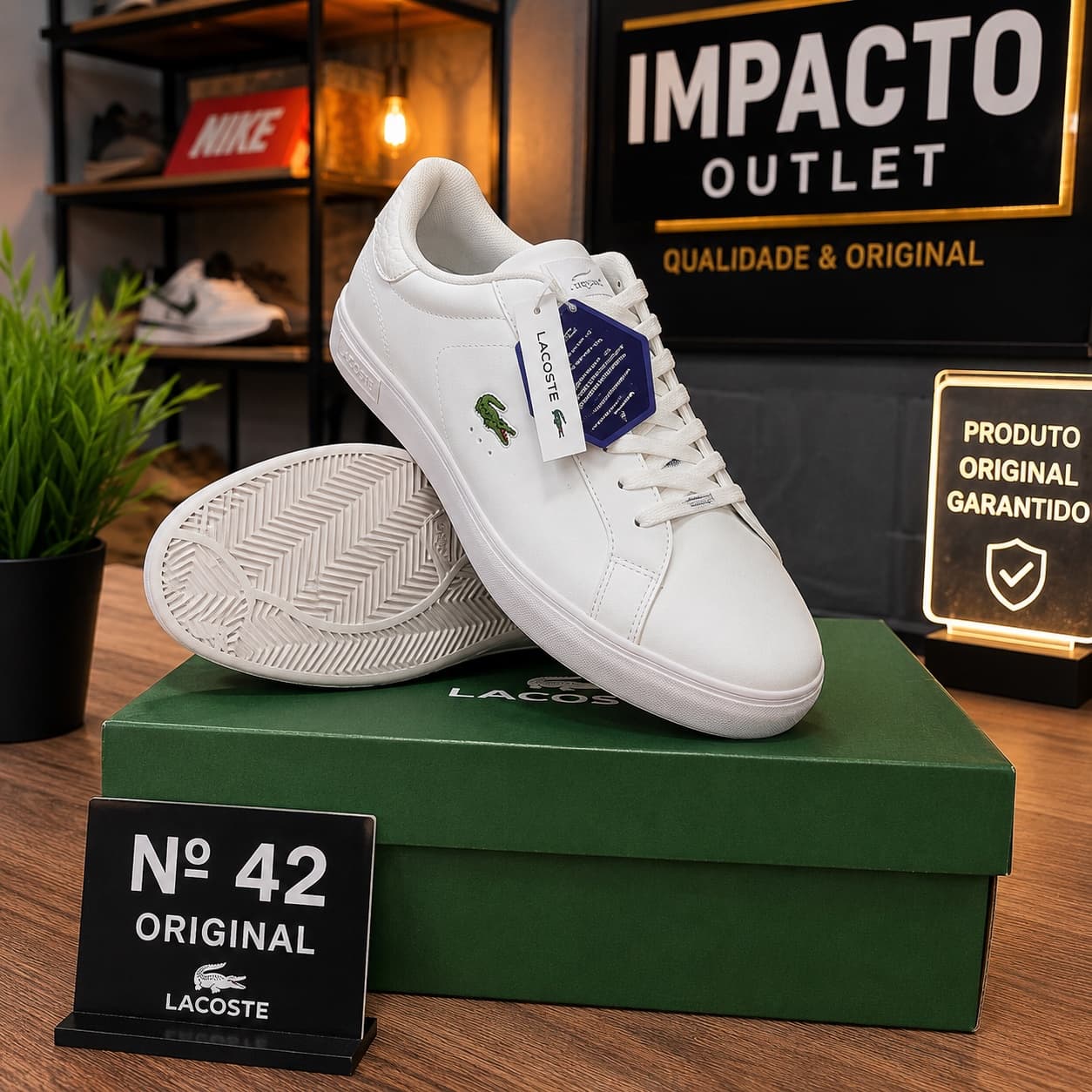Tênis Lacoste Original Preto – Nº 42| Conforto Ortholite | Novo na Caixa - 1