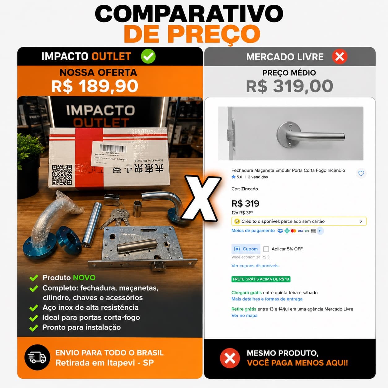 Maçaneta corta fogo - 1