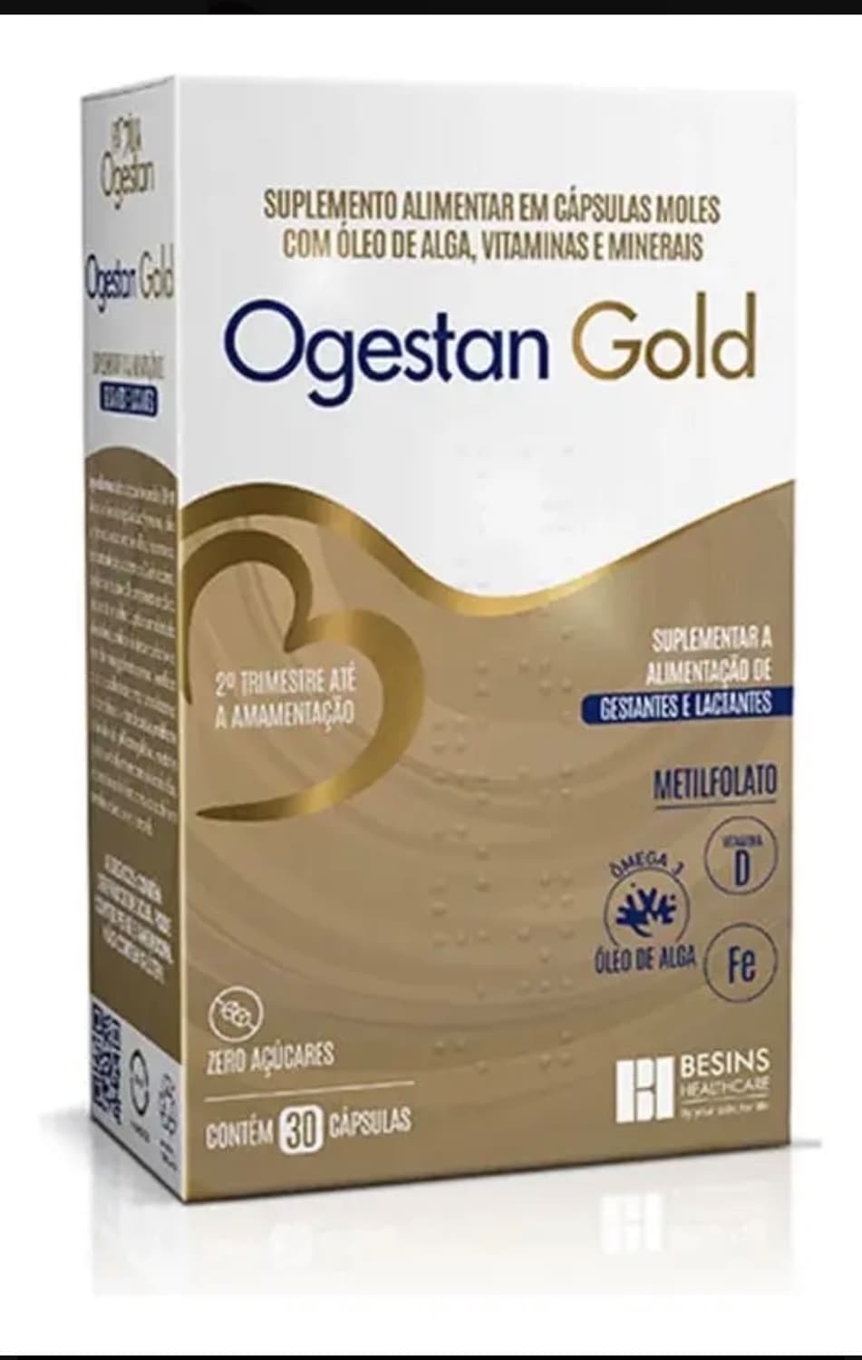 Suplemento Alimentar Ogestan Gold 30 Cápsulas Moles - 1