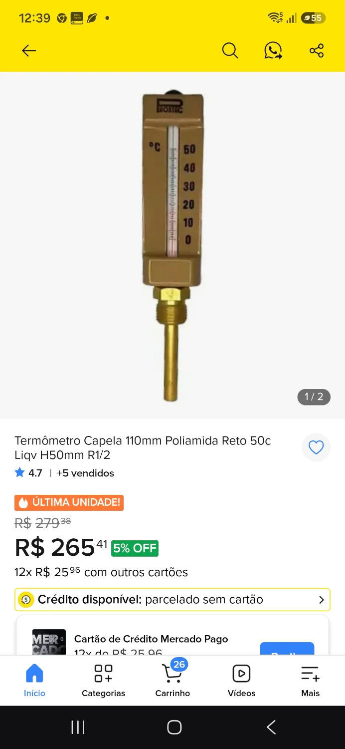 Termômetro capela - 1