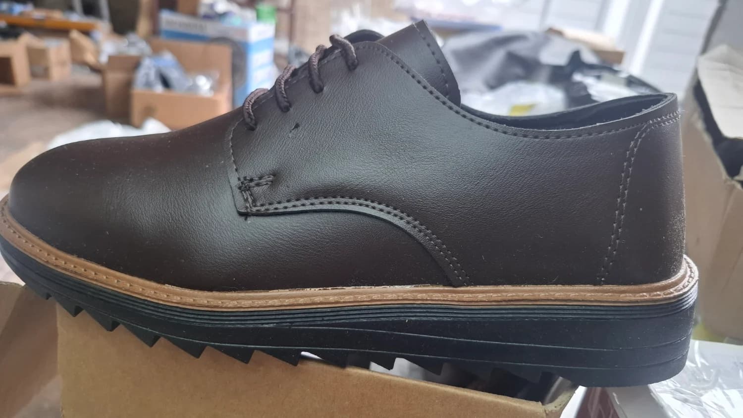 Sapato masculino n 37 marrom - 1