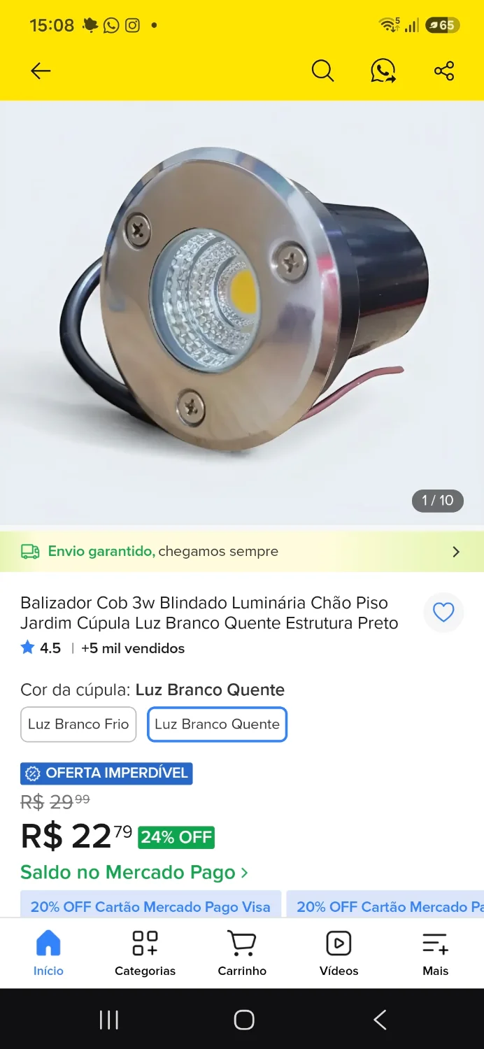 Luminária blindada de chão - 1