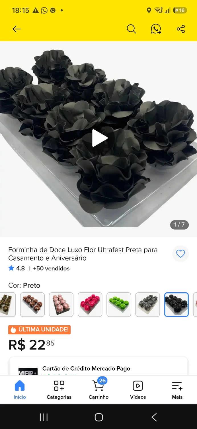 Forminha de doce luxo 40 un - 1