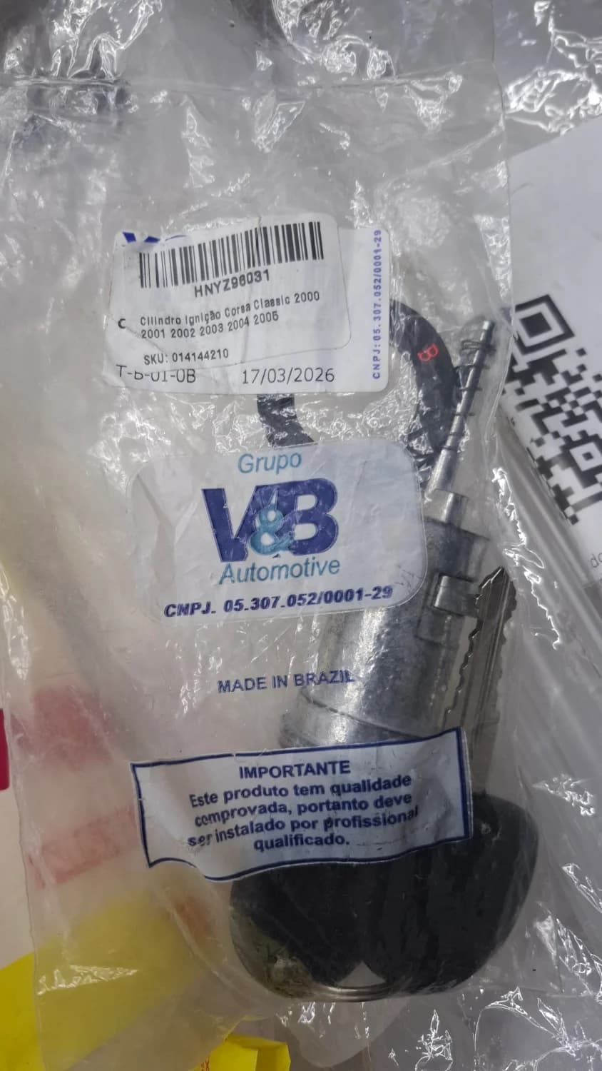 Cilindro de direção com chave Corsa - 1