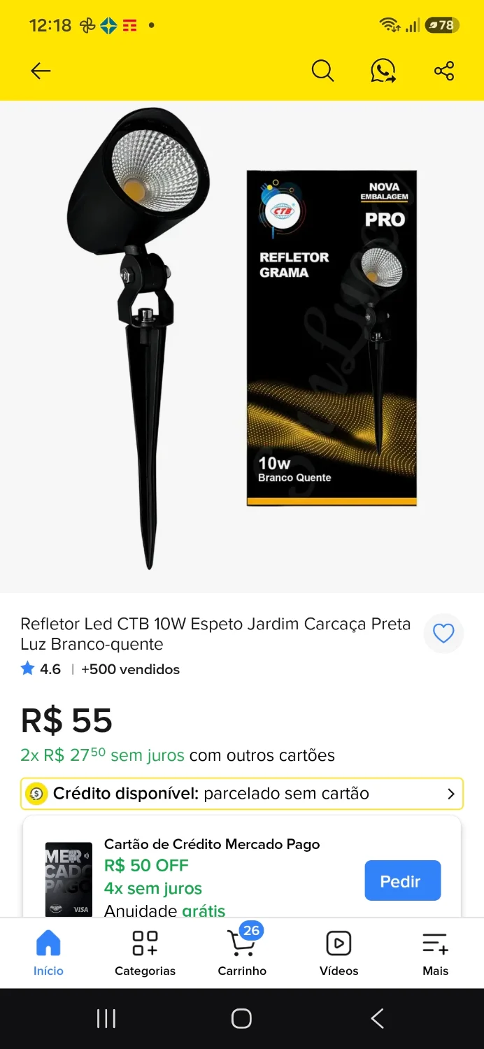 Refletor Led para jardim - 1