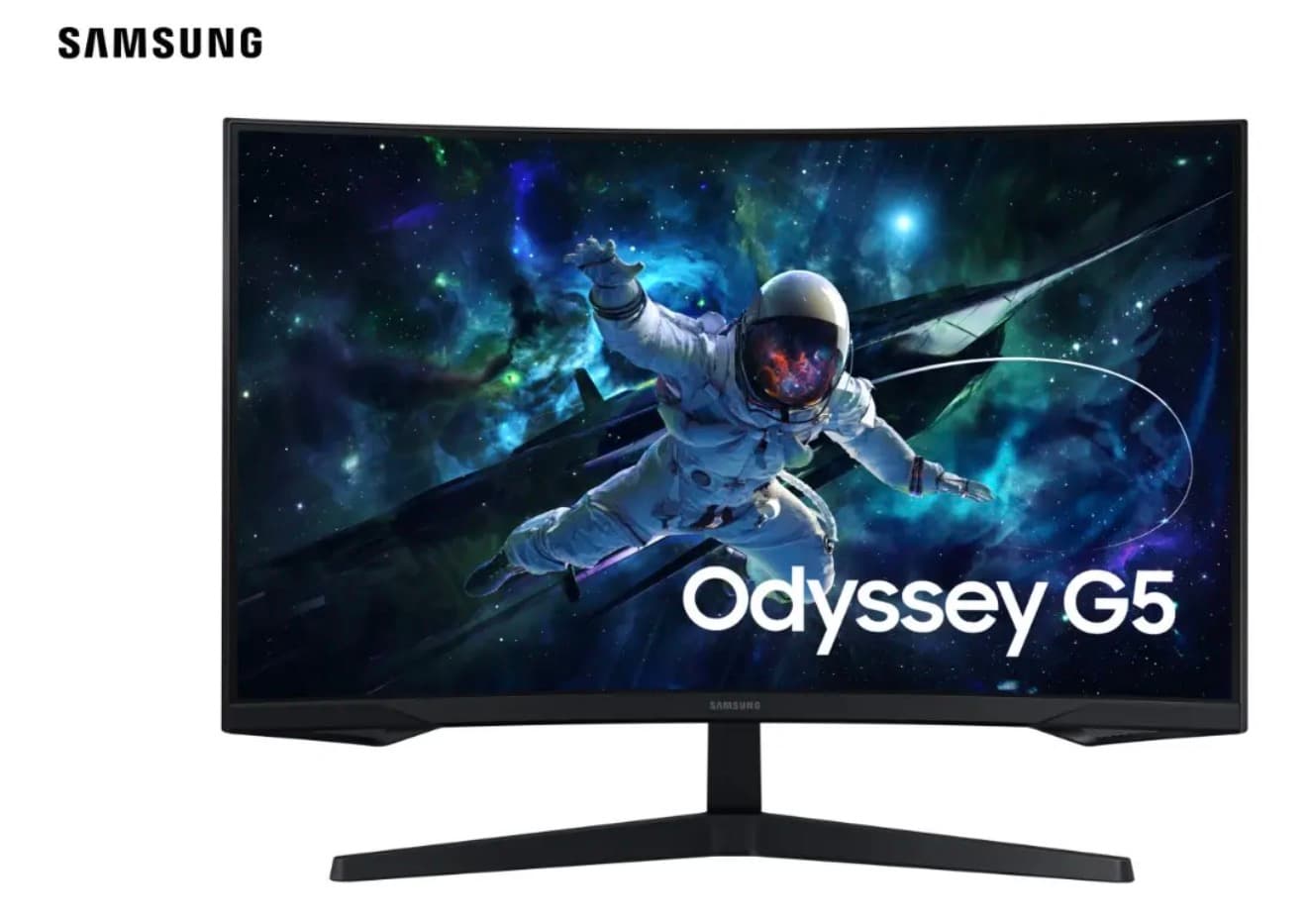 Monitor Gamer Samsung Odyssey G5 32, Resolução QHD, Taxa de atualização de 165Hz & 1ms de tempo de resposta (MPRT), Curvatura - 1