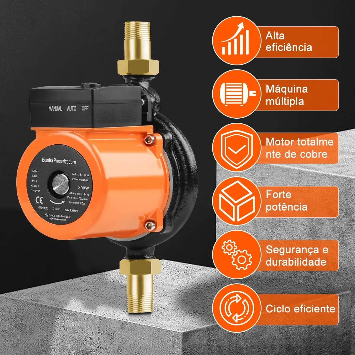 Bomba Pressurizadora 250w - 1
