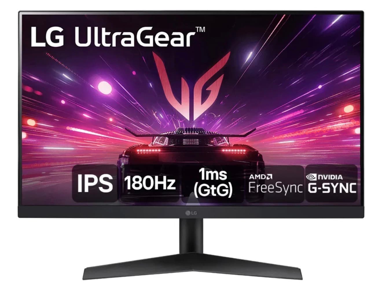 Monitor Gamer LG UltraGear 24” IPS, Full HD, 180Hz, 1ms (GtG), HDMI, DisplayPort, HDR10, sRGB 99%, NVIDIA® G-SYNC®, AMD FreeSyn... - 1