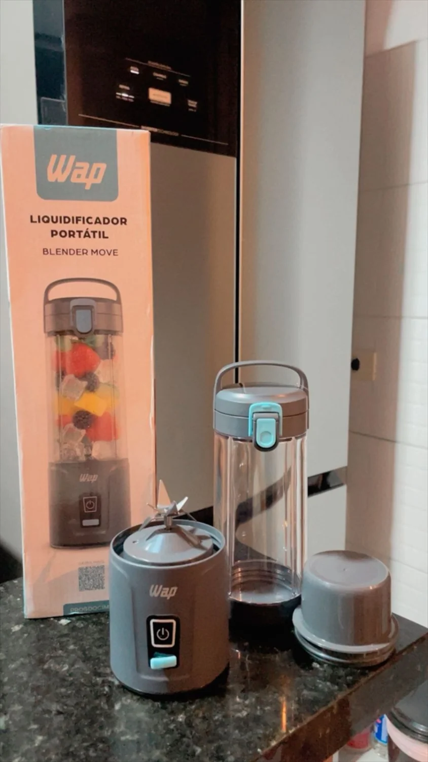 Liquidificador Portátil Wap Blender Move 500ml Sem Fio - 1